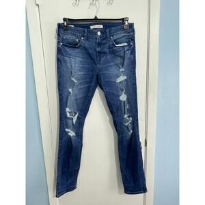 Pacsun Jeans Size 31x32 High Rise Skinny Distressed Emo Grunge Festival